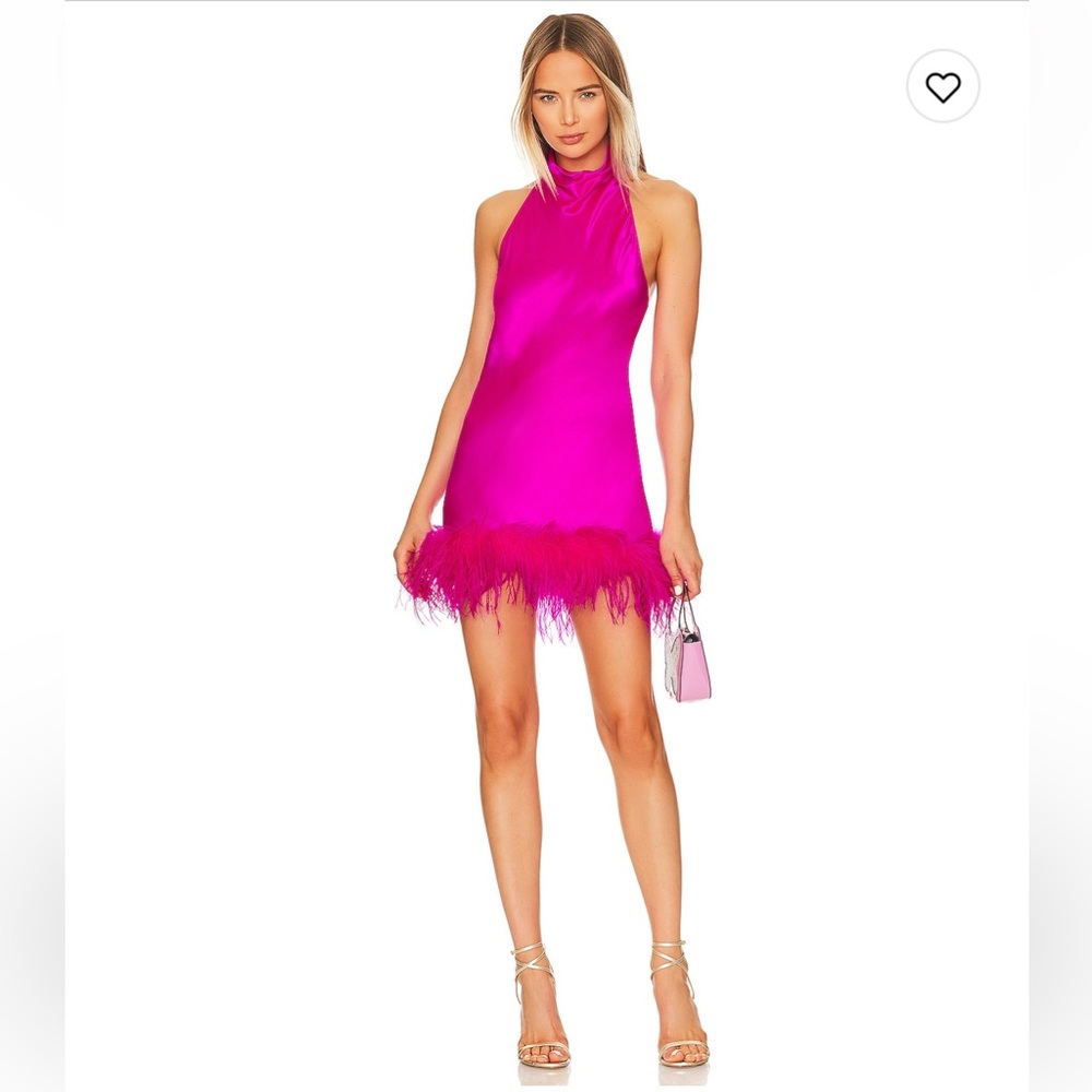 Amanda Uprichard Pink Backless Dress